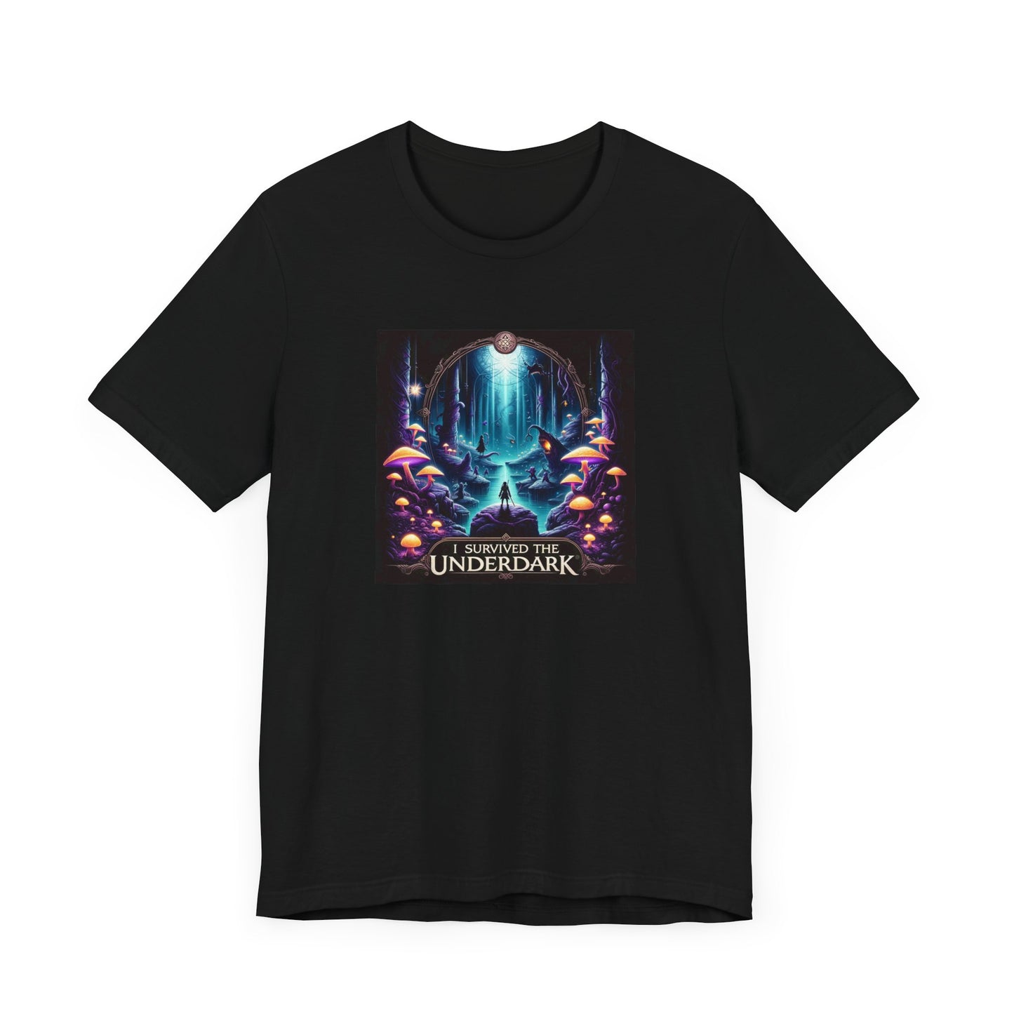 BG3 Tee: 'I Survived the Underdark' - Baldur's Gate 3 Unisex Shirt for Gamers, DND Nerds, + lovers of Astarion, Karlach, Tav, & Shadowheart