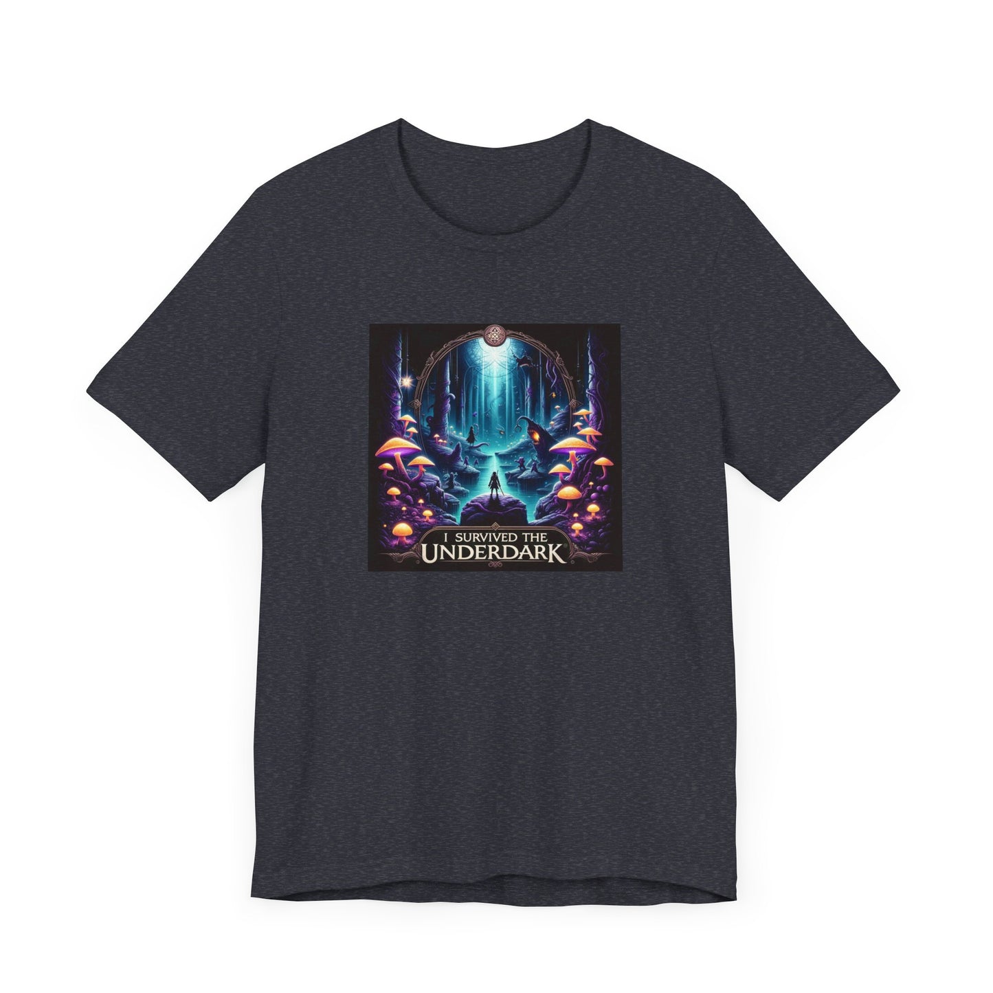 BG3 Tee: 'I Survived the Underdark' - Baldur's Gate 3 Unisex Shirt for Gamers, DND Nerds, + lovers of Astarion, Karlach, Tav, & Shadowheart