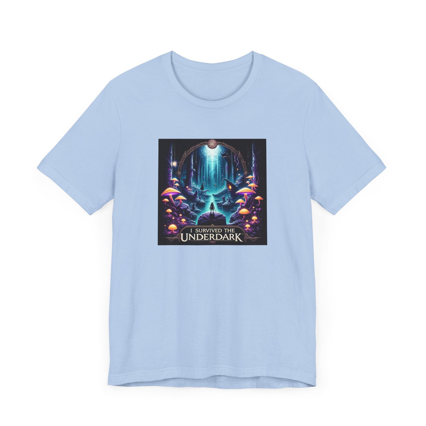 BG3 Tee: 'I Survived the Underdark' - Baldur's Gate 3 Unisex Shirt for Gamers, DND Nerds, + lovers of Astarion, Karlach, Tav, & Shadowheart