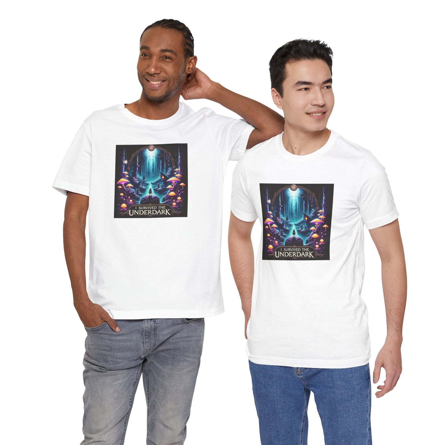 BG3 Tee: 'I Survived the Underdark' - Baldur's Gate 3 Unisex Shirt for Gamers, DND Nerds, + lovers of Astarion, Karlach, Tav, & Shadowheart