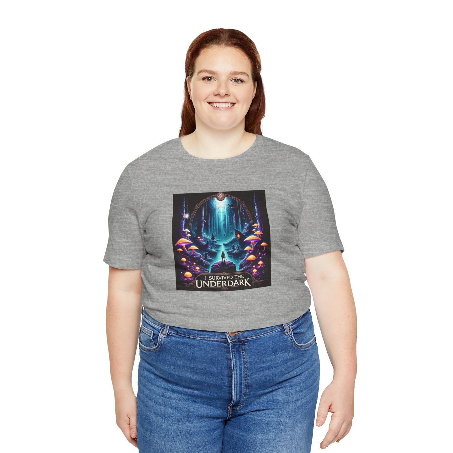 BG3 Tee: 'I Survived the Underdark' - Baldur's Gate 3 Unisex Shirt for Gamers, DND Nerds, + lovers of Astarion, Karlach, Tav, & Shadowheart