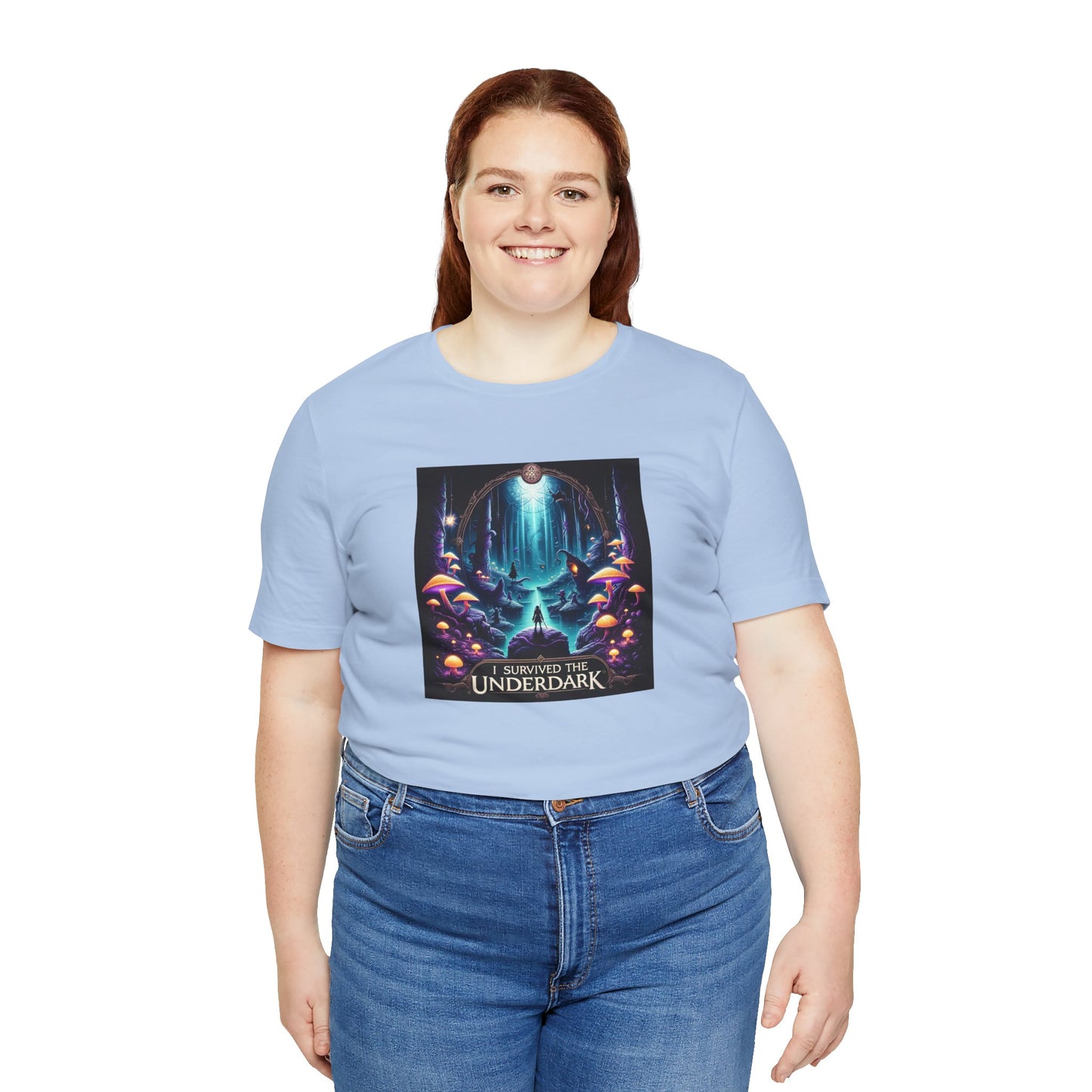 BG3 Tee: 'I Survived the Underdark' - Baldur's Gate 3 Unisex Shirt for Gamers, DND Nerds, + lovers of Astarion, Karlach, Tav, & Shadowheart