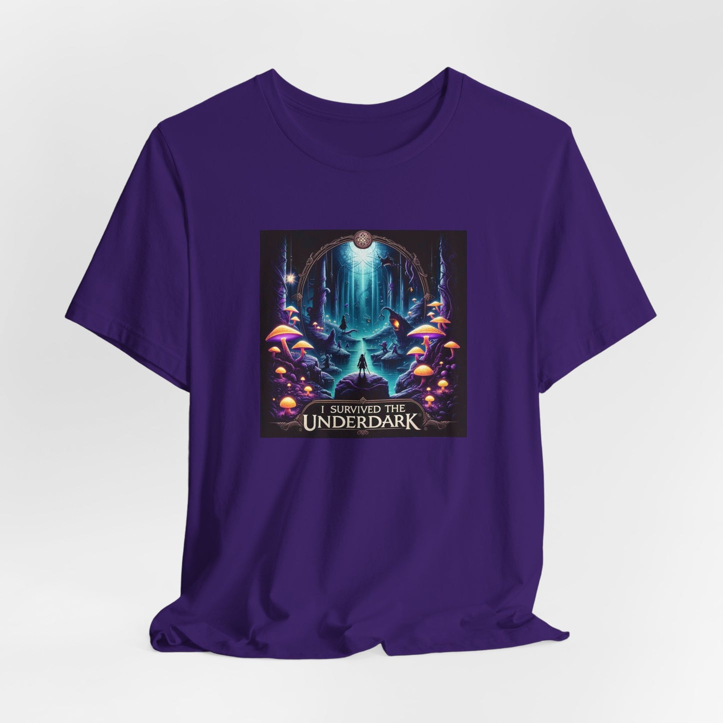 BG3 Tee: 'I Survived the Underdark' - Baldur's Gate 3 Unisex Shirt for Gamers, DND Nerds, + lovers of Astarion, Karlach, Tav, & Shadowheart