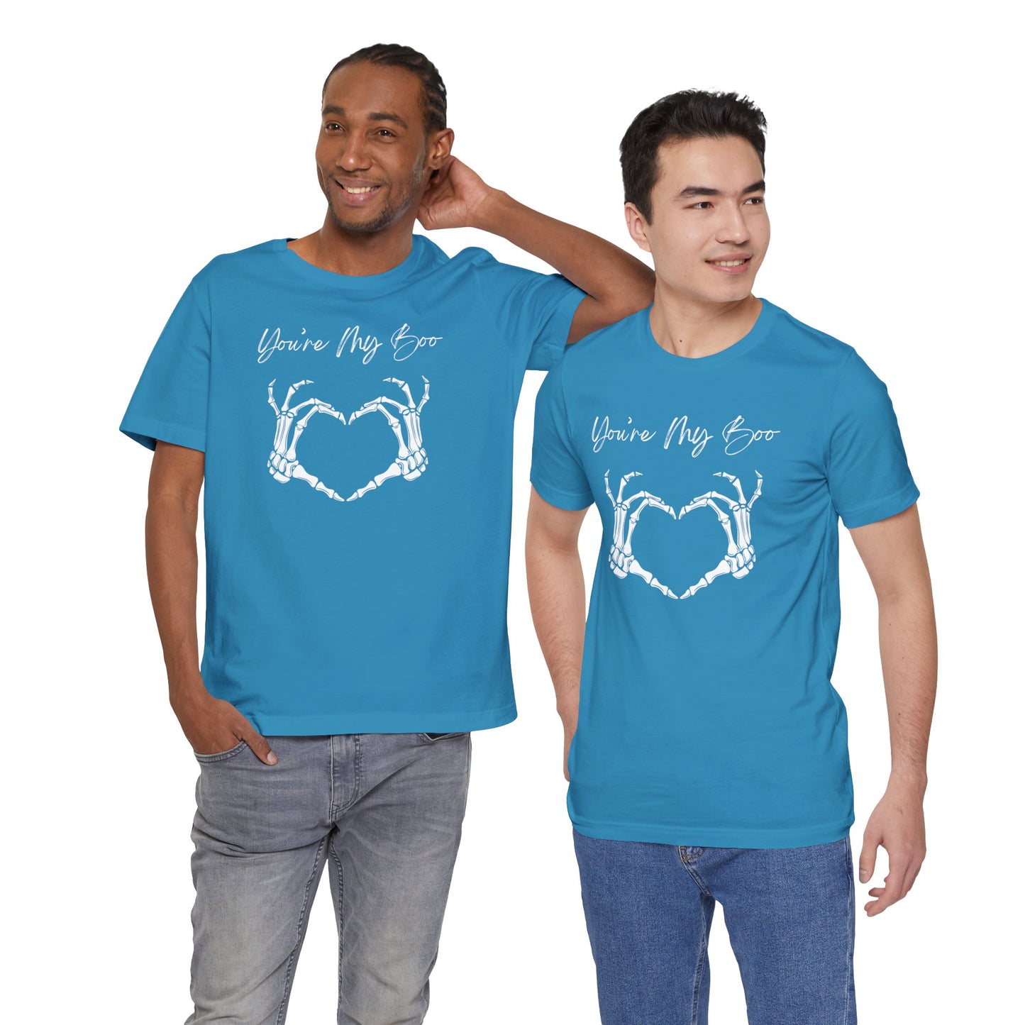 Cute "You're My Boo" Couples Halloween Shirt, Matching Tee for Boyfriend, Girlfriend, Husband, Wife, Holiday Gift, Skeleton Heart Design - Ivy Toller Designs