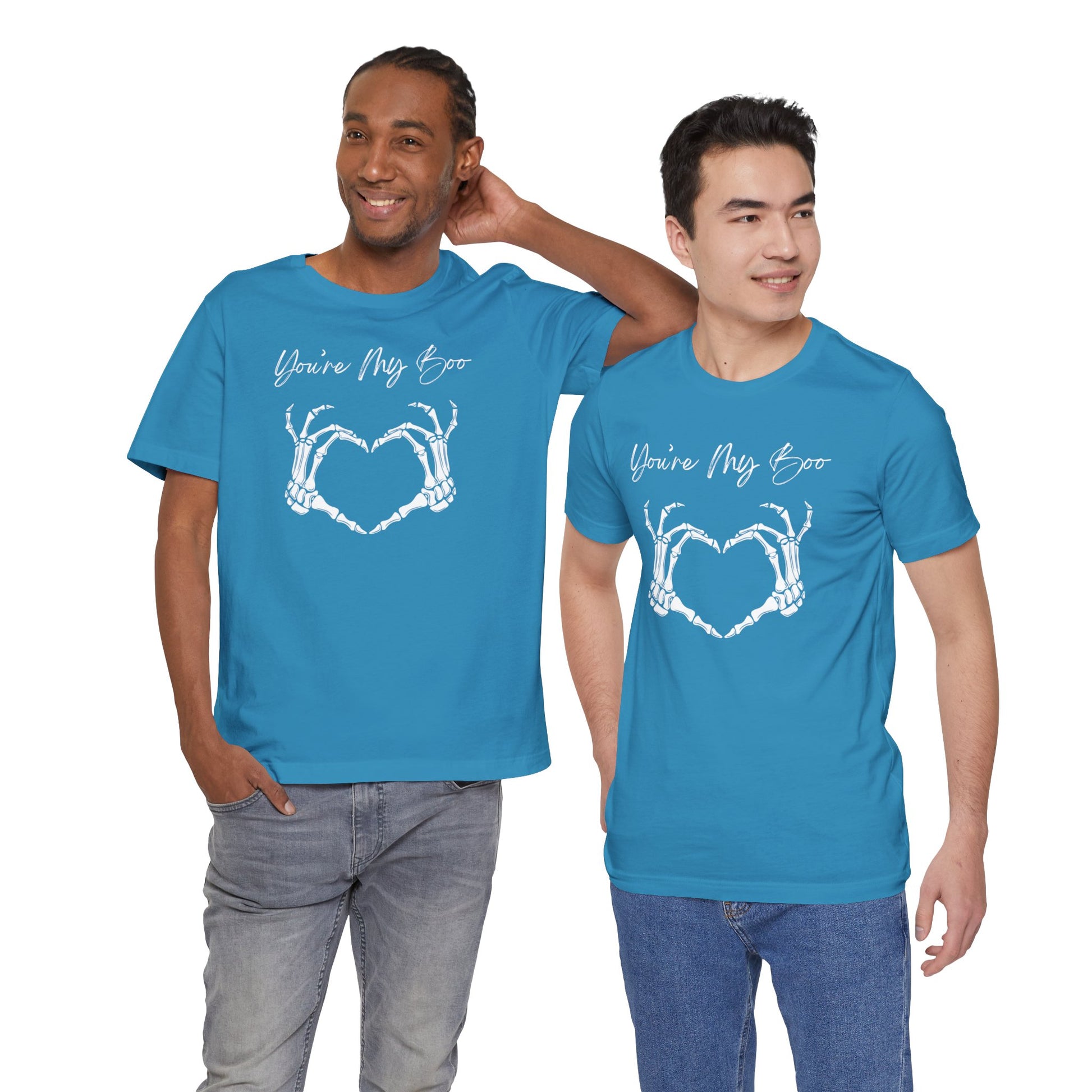 Cute "You're My Boo" Couples Halloween Shirt, Matching Tee for Boyfriend, Girlfriend, Husband, Wife, Holiday Gift, Skeleton Heart Design - Ivy Toller Designs