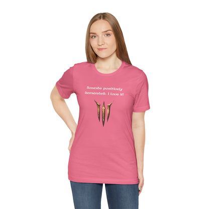 BG3 Astarion Tee: 'Sounds Positively Demented. I Love It!' Baldur's Gate 3 Unisex Shirt for Video Gamers, DND gifts, Dungeons and Dragons - Ivy Toller Designs