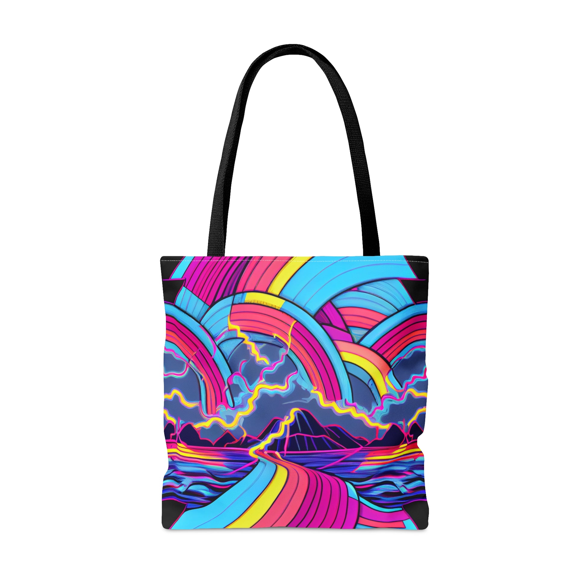 Custom Vaporwave Canvas Tote Bag | Cool Synthwave Neon Aesthetic | FREE shipping! | Perfect Gift for Her - Ivy Toller Designs