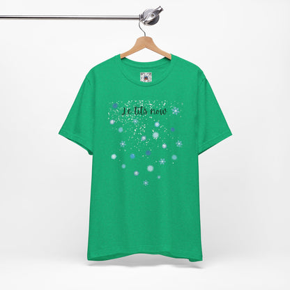 Cheeky "Le Tits Now" Shirt - Snowflake Tee with Hidden Tits + Boobies, Holiday Gift, Funny Boobs Shirt, Christmas Pajamas, Winter Wonderland - Ivy Toller Designs