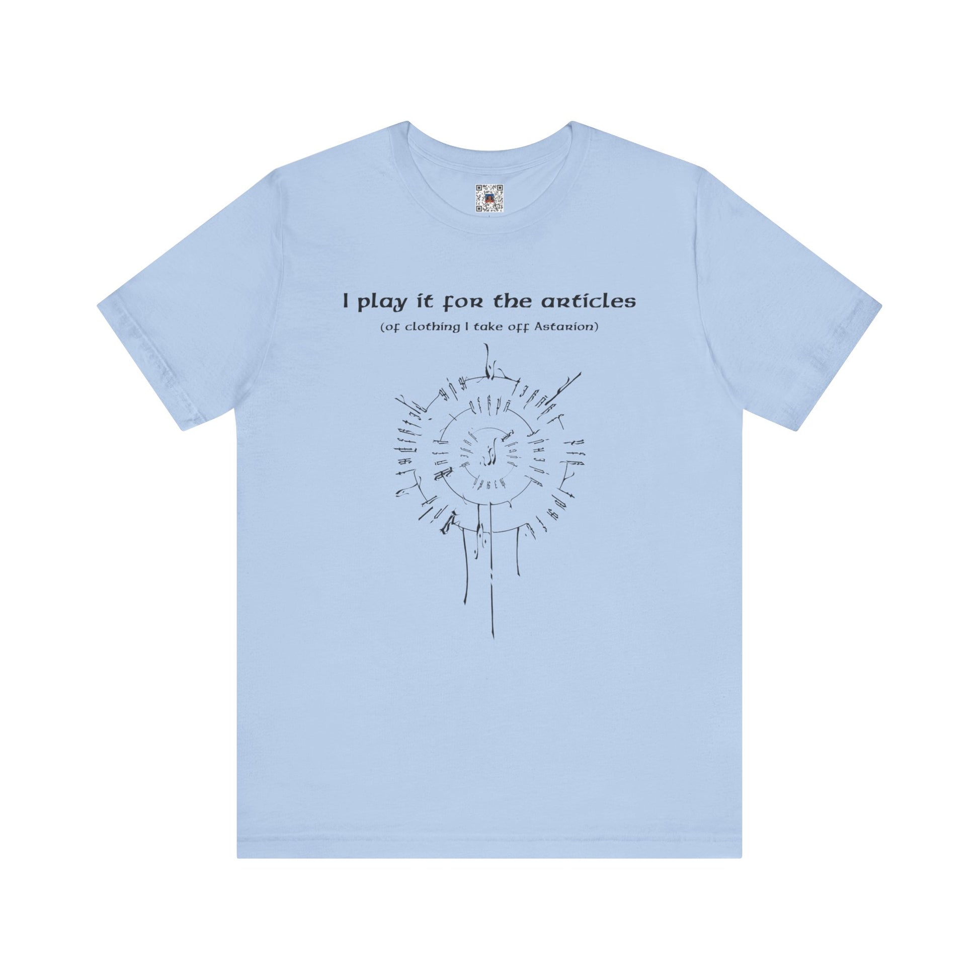 BG3 Tee: 'I Play It For the Articles (of Clothing I Take Off Astarion)' - Baldur's Gate 3 Shirt for Gamers Who Love the Pale Elf, DND Gifts - Ivy Toller Designs