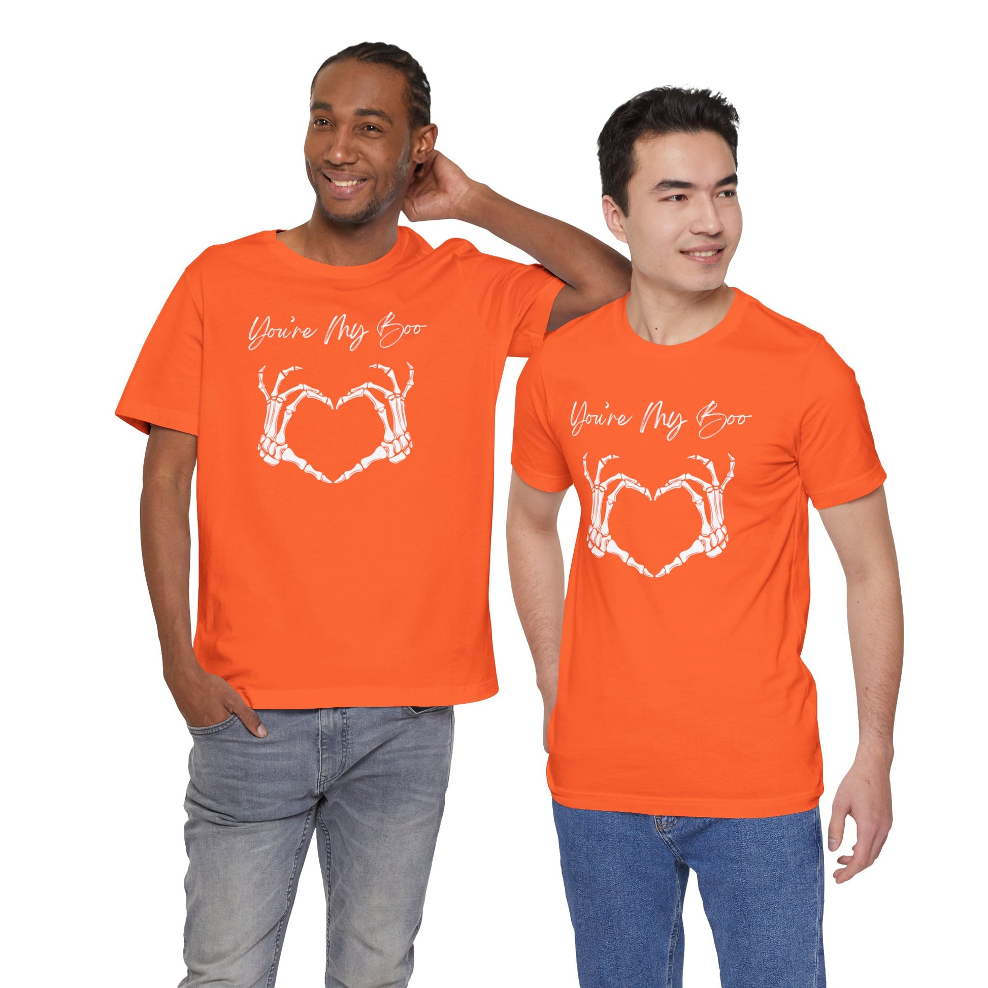 Cute "You're My Boo" Couples Halloween Shirt, Matching Tee for Boyfriend, Girlfriend, Husband, Wife, Holiday Gift, Skeleton Heart Design - Ivy Toller Designs