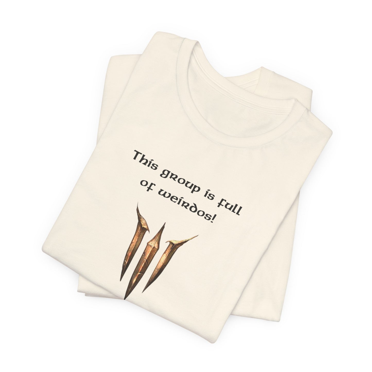 BG3 Astarion Tee: 'This Group Is Full of Weirdos!' - Baldur's Gate 3 Unisex Shirt for Video Gamers, DND gift, Nerds, Dungeons and Dragons