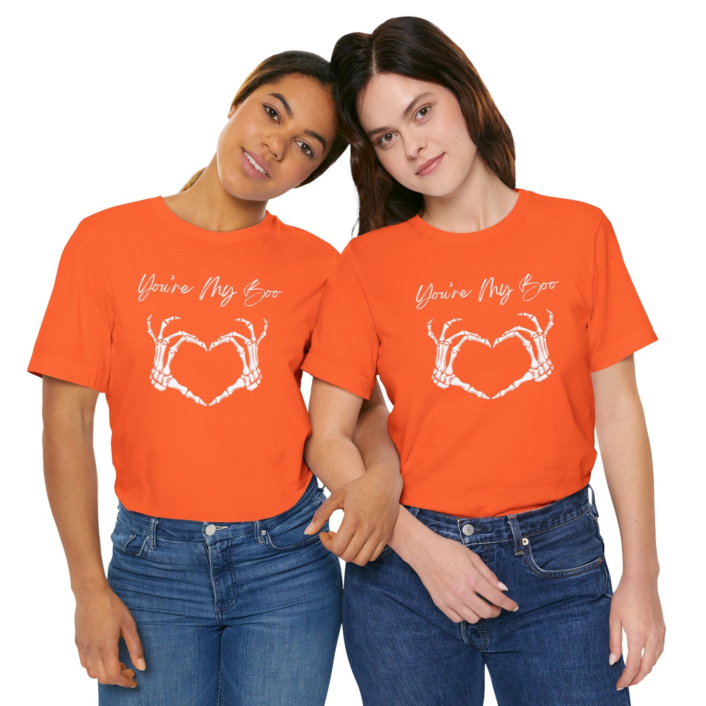 Cute "You're My Boo" Couples Halloween Shirt, Matching Tee for Boyfriend, Girlfriend, Husband, Wife, Holiday Gift, Skeleton Heart Design - Ivy Toller Designs