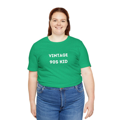 Funny 'Vintage 90s Kid' Shirt | 90s Kids, Vintage, + Millennials - Makes a Great Gift! Wear Your Values | Humorous Opinion Fashion