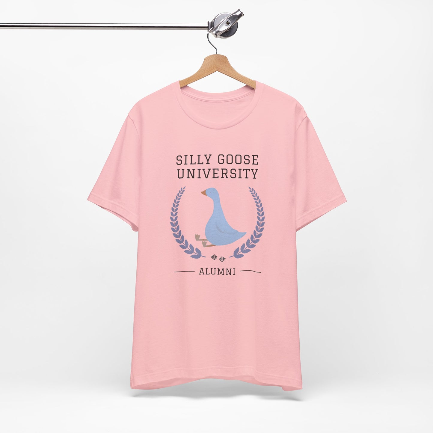 Funny "Silly Goose University Alumni" Tee Shirt: A Great Gift for the Weird and Essential Silly Goose in Your Life. Comes in Sweatshirt Too!