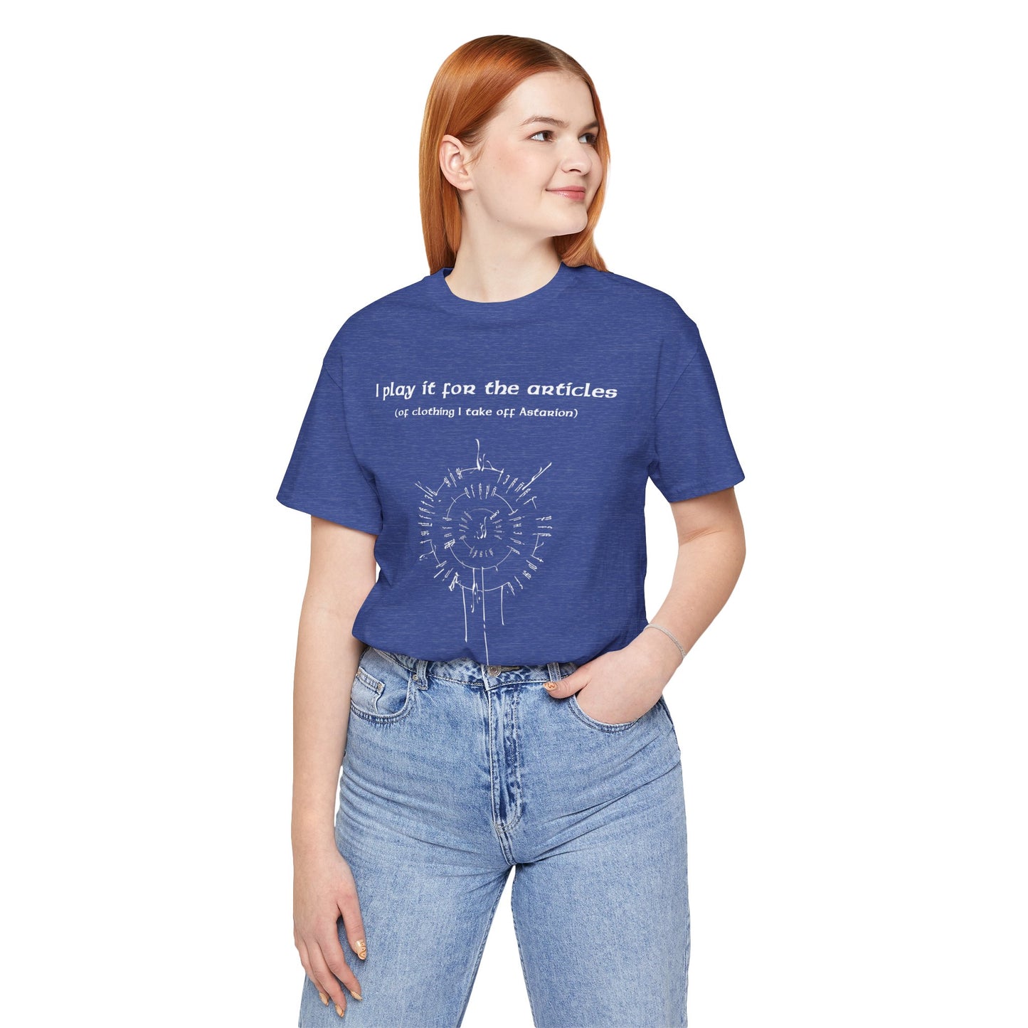 BG3 Tee: 'I Play It For the Articles (of Clothing I Take Off Astarion)' - Baldur's Gate 3 Shirt for Gamers Who Love the Pale Elf, DND Gifts - Ivy Toller Designs