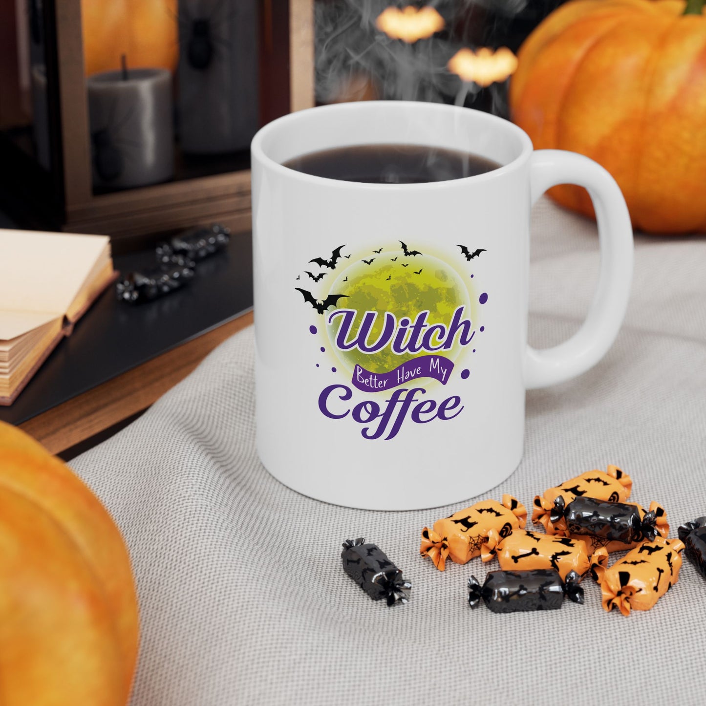 Funny "Witch Better Have My Coffee" Halloween Mug, Punny, Witchy, Cauldron, Seasonal, Gift, For Her, Spooky, Tea, PSL, Latte, Cider, Pun