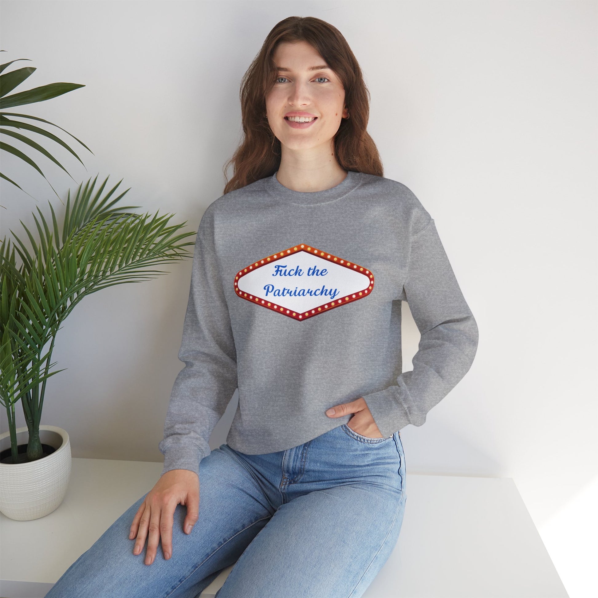 Bold "Fuck the Patriarchy" Taylor Swift Crewneck, Inspired by the Eras Tour, Taylor Swift Sweatshirt Merch for the Ultimate Swiftie - Ivy Toller Designs