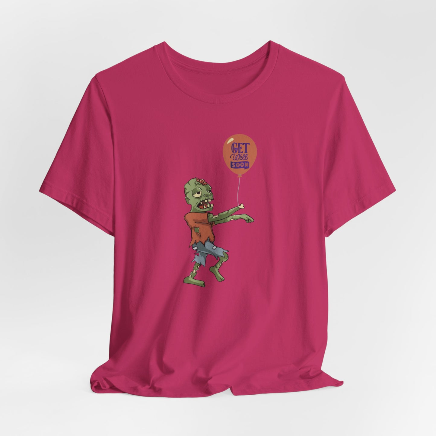 Funny Zombie 'Get Well Soon' Tee, Spooky Halloween Shirt, Cute Cartoon Undead, Seasonable Gift, T-Shirt for All Ages - Ivy Toller Designs