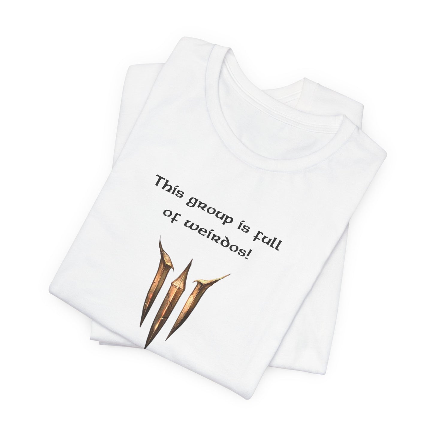 BG3 Astarion Tee: 'This Group Is Full of Weirdos!' - Baldur's Gate 3 Unisex Shirt for Video Gamers, DND gift, Nerds, Dungeons and Dragons