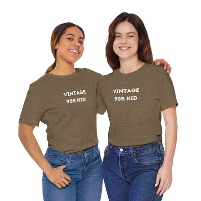 Funny 'Vintage 90s Kid' Shirt | 90s Kids, Vintage, + Millennials - Makes a Great Gift! Wear Your Values | Humorous Opinion Fashion