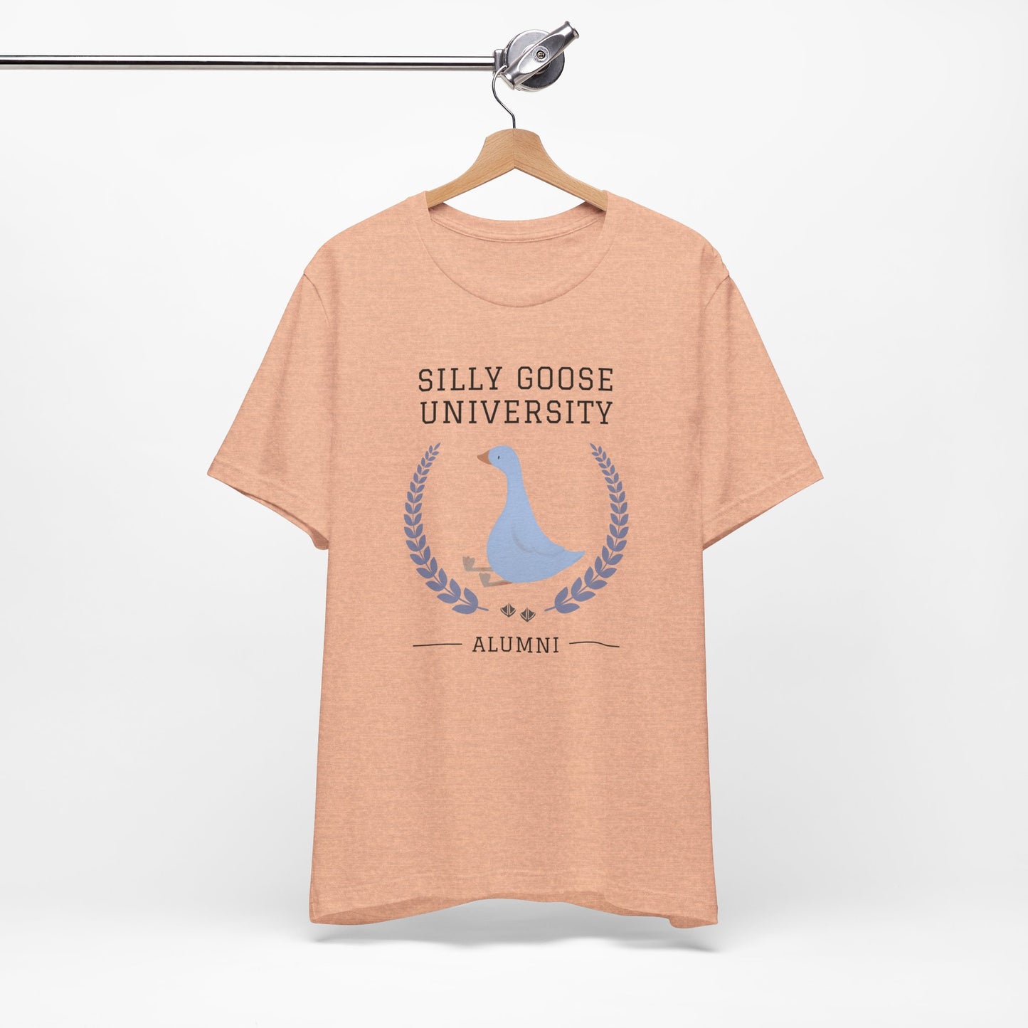 Funny "Silly Goose University Alumni" Tee Shirt: A Great Gift for the Weird and Essential Silly Goose in Your Life. Comes in Sweatshirt Too!