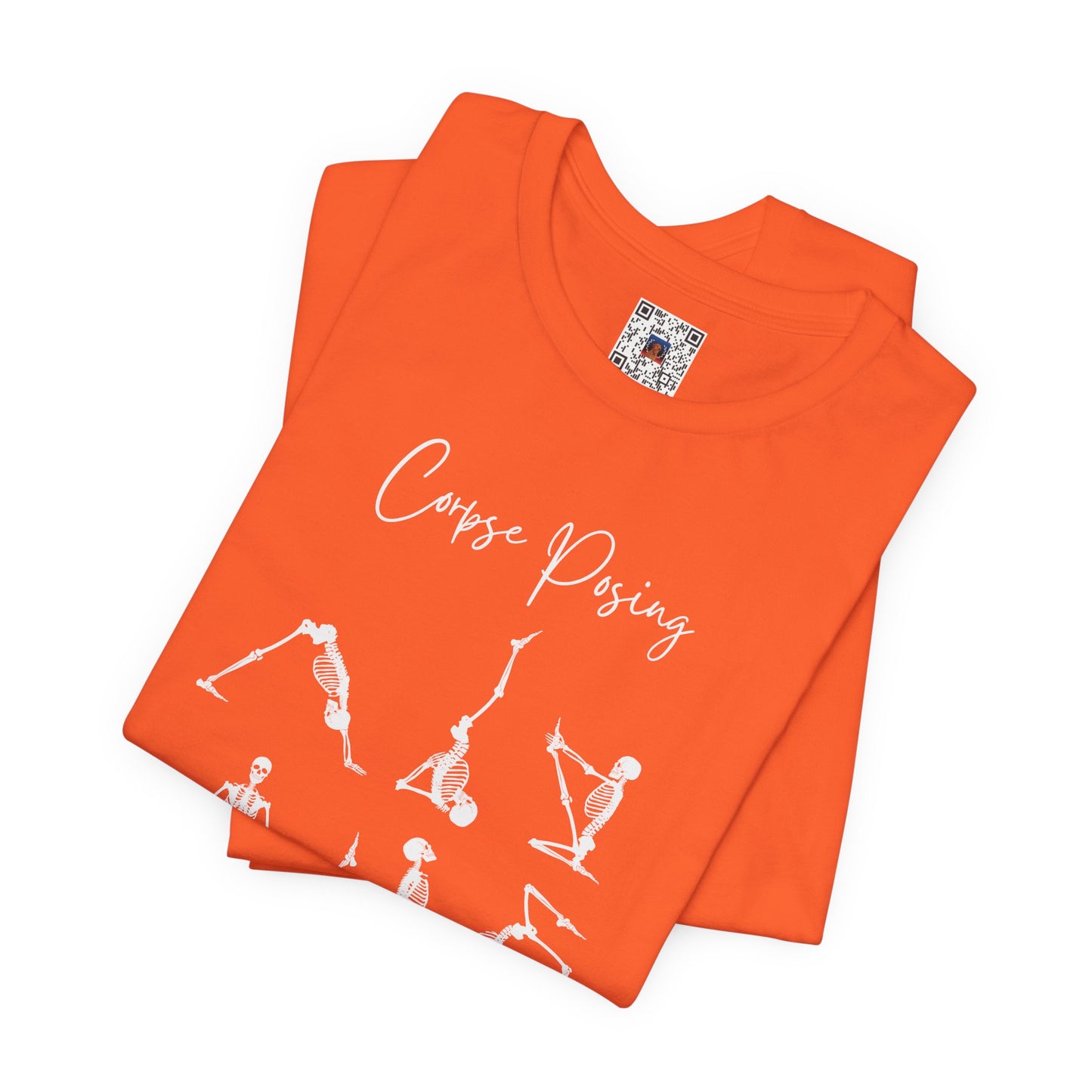 Funny "Corpse Posing" Halloween Shirt, Skeleton Yoga, Spooky Zen Vibes, Holiday Gift, Cute Yoga Tee, Namaste, Yoga Pose, Spoopy, Fun Gift - Ivy Toller Designs