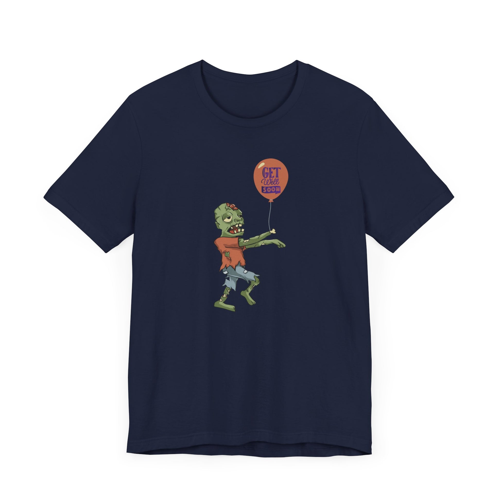 Funny Zombie 'Get Well Soon' Tee, Spooky Halloween Shirt, Cute Cartoon Undead, Seasonable Gift, T-Shirt for All Ages - Ivy Toller Designs