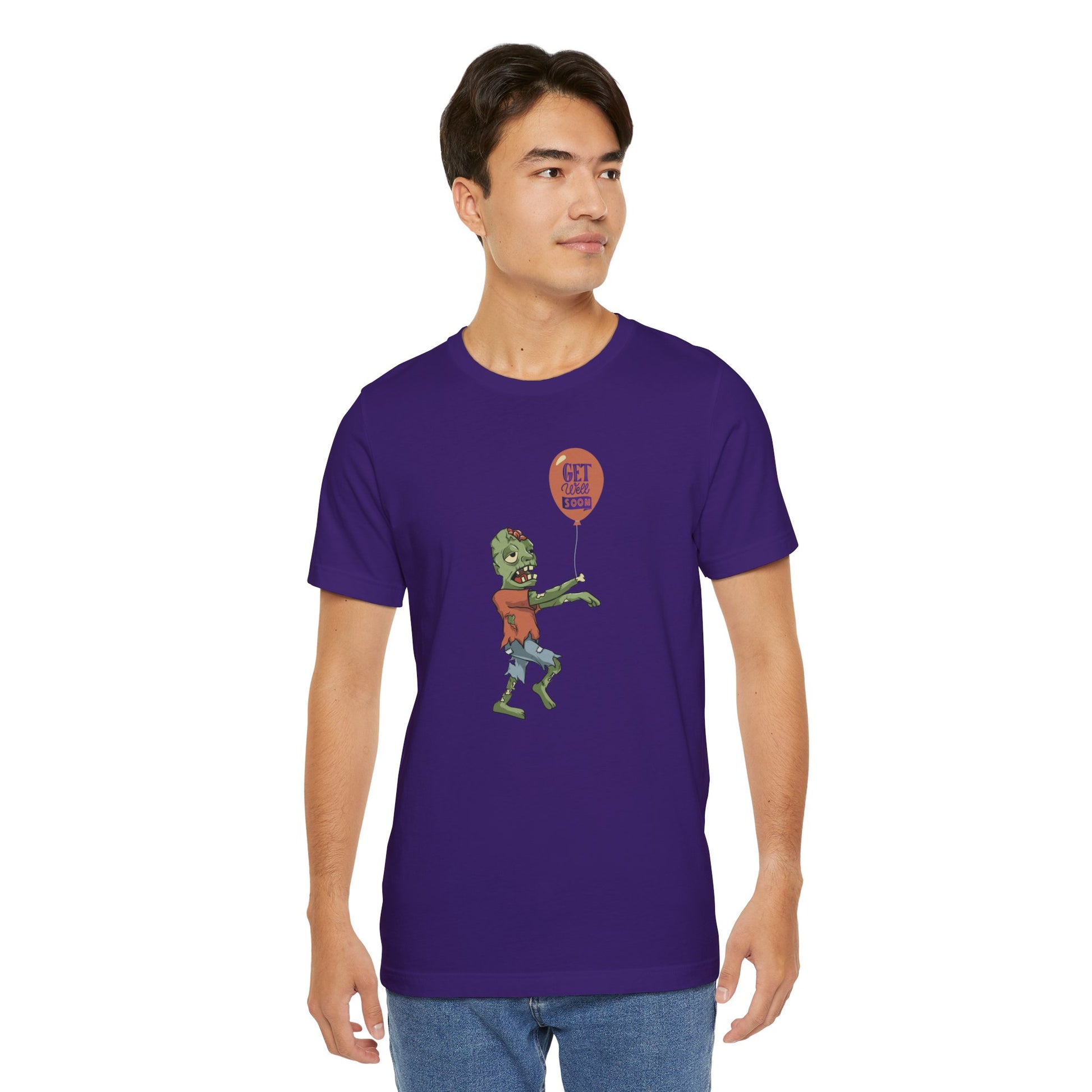 Funny Zombie 'Get Well Soon' Tee, Spooky Halloween Shirt, Cute Cartoon Undead, Seasonable Gift, T-Shirt for All Ages - Ivy Toller Designs