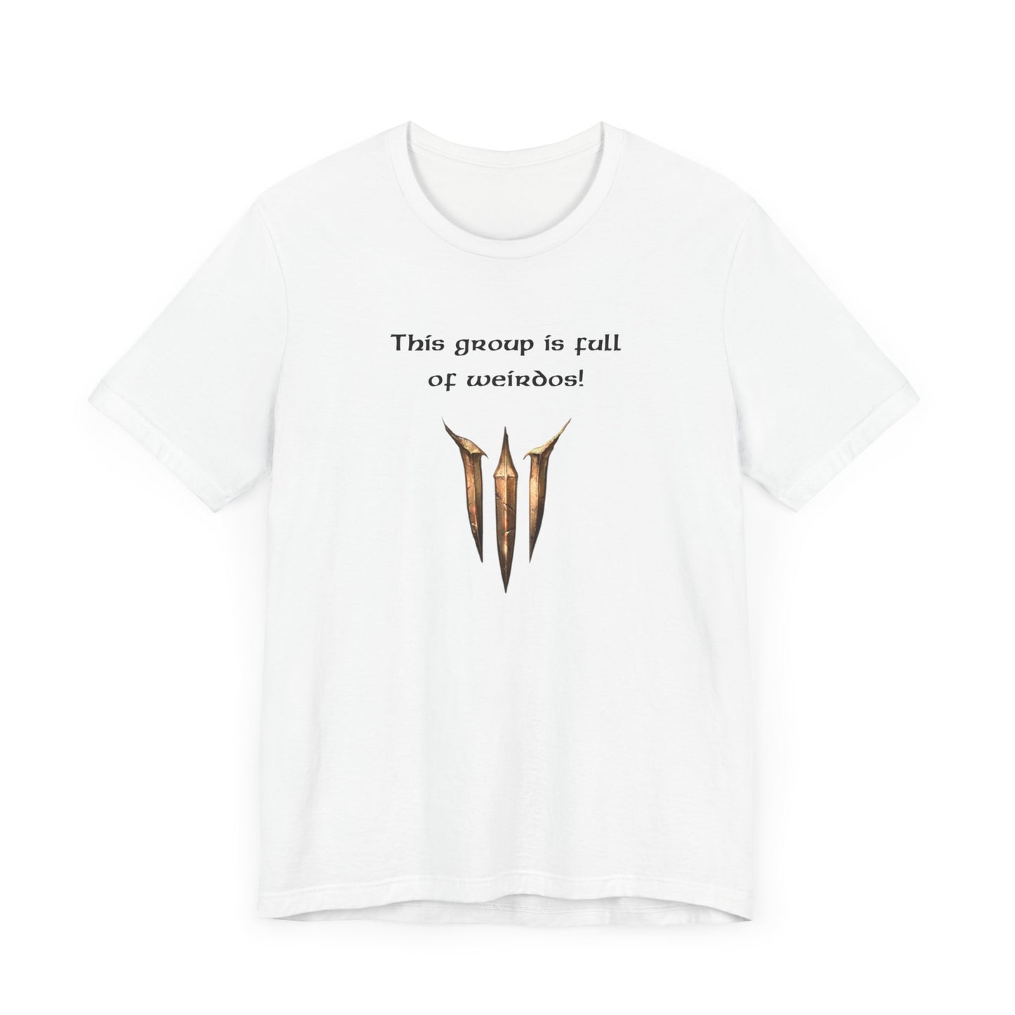 BG3 Astarion Tee: 'This Group Is Full of Weirdos!' - Baldur's Gate 3 Unisex Shirt for Video Gamers, DND gift, Nerds, Dungeons and Dragons - Ivy Toller Designs