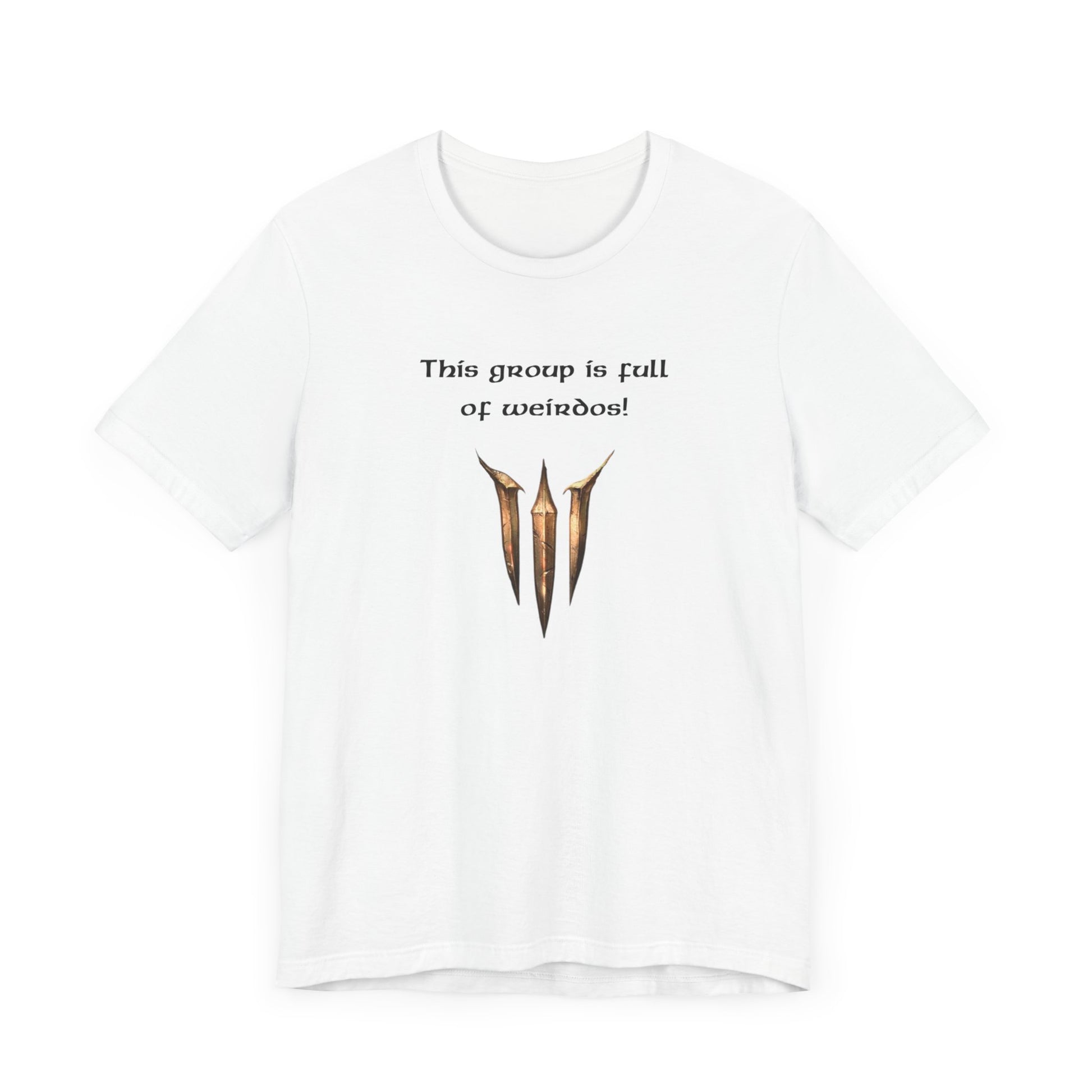 BG3 Astarion Tee: 'This Group Is Full of Weirdos!' - Baldur's Gate 3 Unisex Shirt for Video Gamers, DND gift, Nerds, Dungeons and Dragons - Ivy Toller Designs