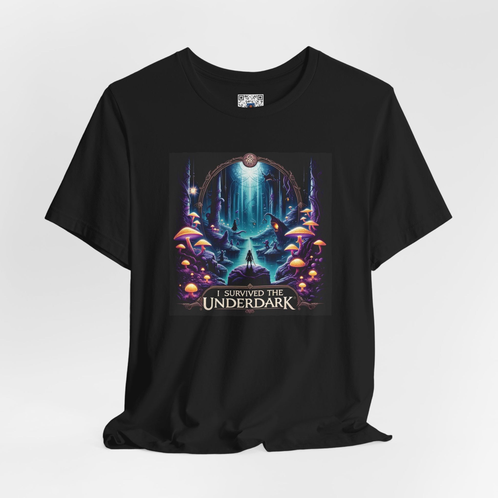 BG3 Tee: 'I Survived the Underdark' - Baldur's Gate 3 Unisex Shirt for Gamers, DND Nerds, + lovers of Astarion, Karlach, Tav, & Shadowheart - Ivy Toller Designs