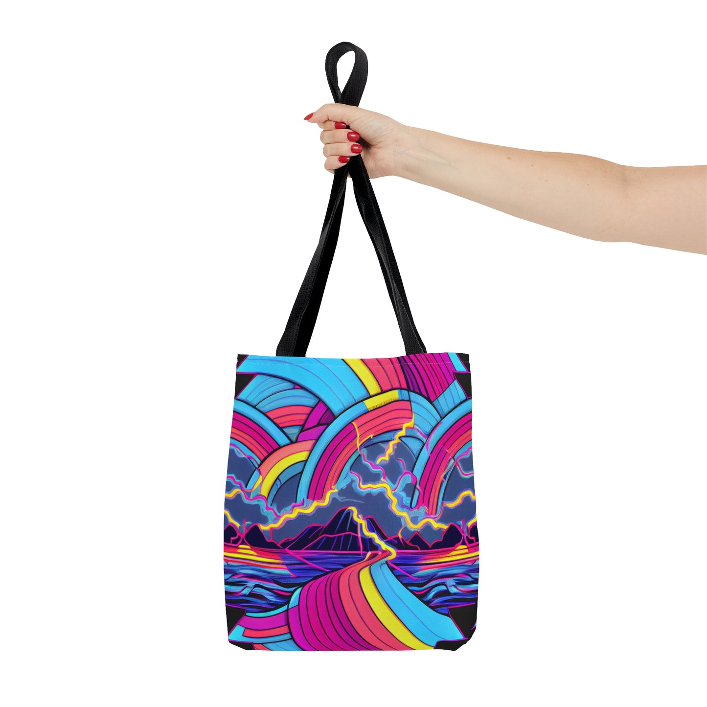 Custom Vaporwave Canvas Tote Bag | Cool Synthwave Neon Aesthetic | FREE shipping! | Perfect Gift for Her - Ivy Toller Designs