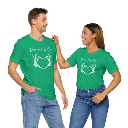 Cute "You're My Boo" Couples Halloween Shirt, Matching Tee for Boyfriend, Girlfriend, Husband, Wife, Holiday Gift, Skeleton Heart Design - Ivy Toller Designs