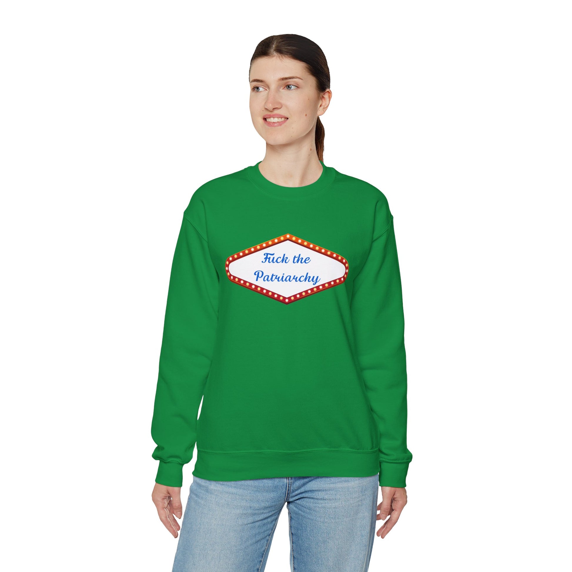 Bold "Fuck the Patriarchy" Taylor Swift Crewneck, Inspired by the Eras Tour, Taylor Swift Sweatshirt Merch for the Ultimate Swiftie - Ivy Toller Designs